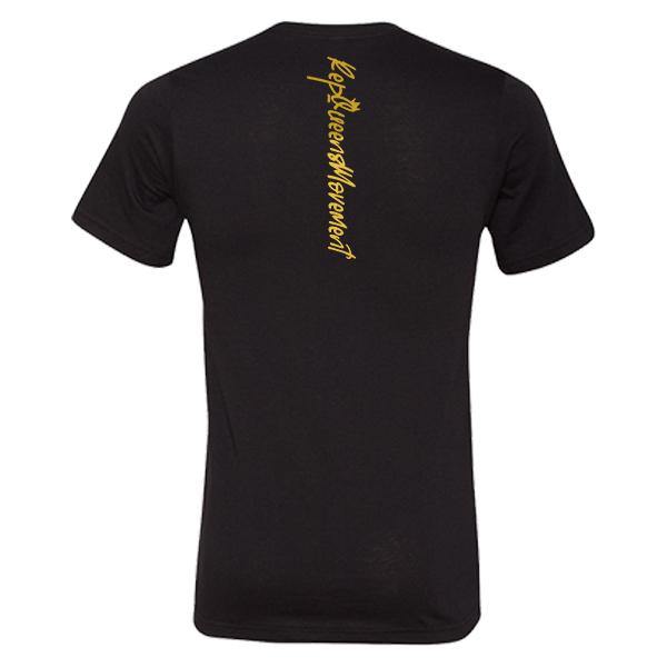 RQM Golden Signature Tee - Black - REP KINGS MOVEMENT