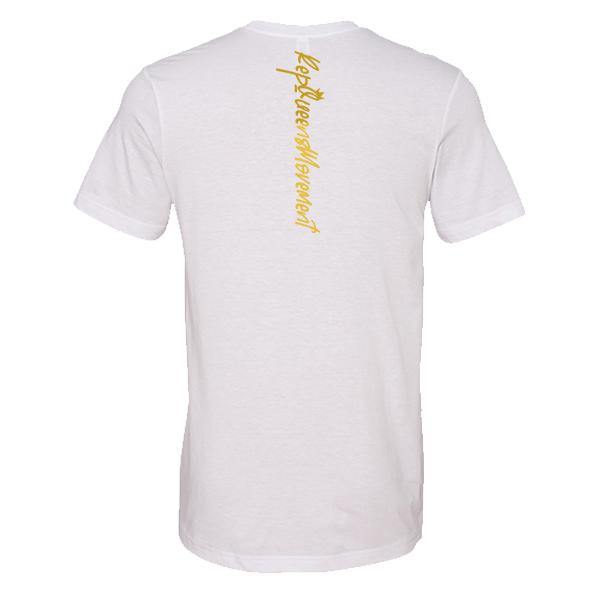 RQM Golden Signature Tee - White - REP KINGS MOVEMENT