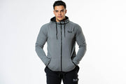 GREY PERFORMANCE HOODIE - REP KINGS MOVEMENT