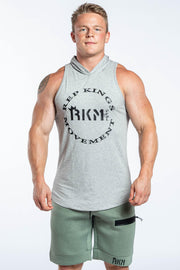 HOODIE TANK - GREY - REP KINGS MOVEMENT