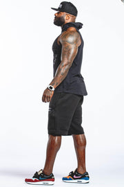 RKM SPORTY SHORTS - BLACK - REP KINGS MOVEMENT