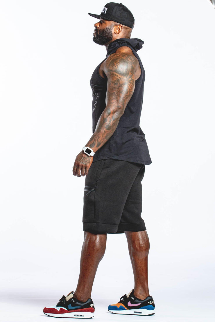 RKM SPORTY SHORTS - BLACK - REP KINGS MOVEMENT