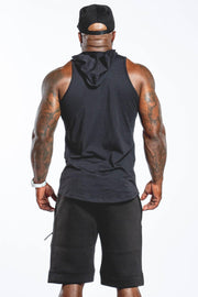 HOODIE TANK - BLACK ON BLACK - REP KINGS MOVEMENT