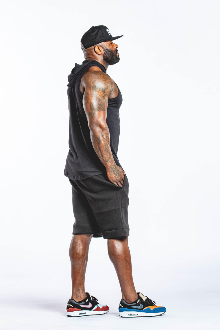 RKM SPORTY SHORTS - BLACK - REP KINGS MOVEMENT