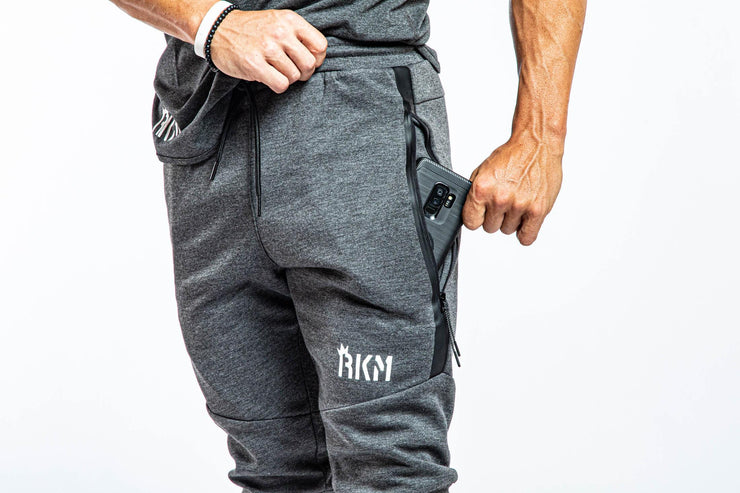 ACTIVE JOGGER SHORTS - GREY - REP KINGS MOVEMENT