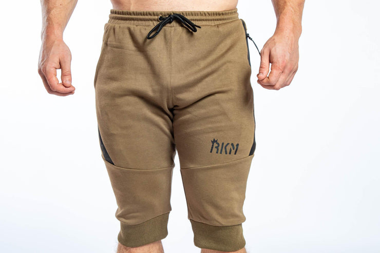 ACTIVE JOGGER SHORTS - OLIVE GREEN - REP KINGS MOVEMENT