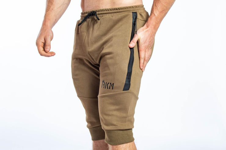ACTIVE JOGGER SHORTS - OLIVE GREEN - REP KINGS MOVEMENT