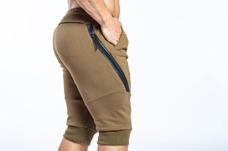 ACTIVE JOGGER SHORTS - OLIVE GREEN - REP KINGS MOVEMENT