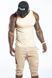 ACTIVE JOGGER SHORTS - TAN - REP KINGS MOVEMENT