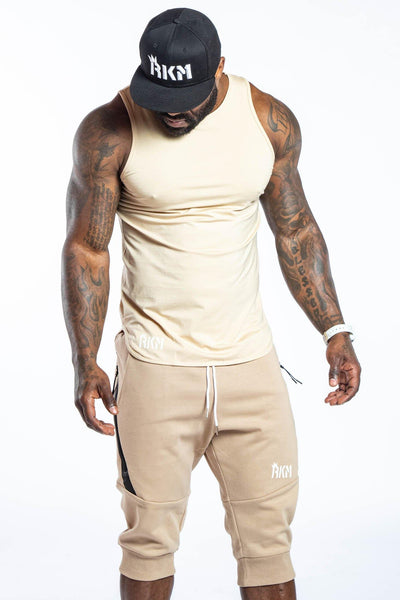 RKM SPORTY SCOOP TANK - TAN - REP KINGS MOVEMENT