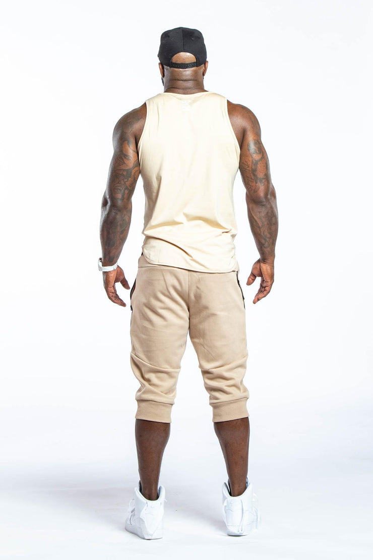 RKM SPORTY SCOOP TANK - TAN - REP KINGS MOVEMENT