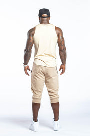 ACTIVE JOGGER SHORTS - TAN - REP KINGS MOVEMENT