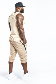 ACTIVE JOGGER SHORTS - TAN - REP KINGS MOVEMENT