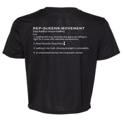 Queen Defined Crop - Black - REP KINGS MOVEMENT