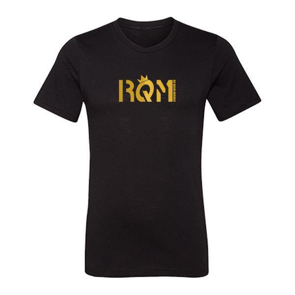 RQM Golden Signature Tee - Black - REP KINGS MOVEMENT