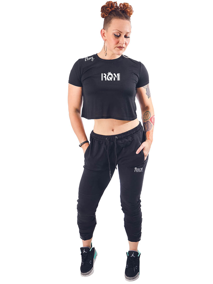 Strong Crop Top - Black - REP KINGS MOVEMENT