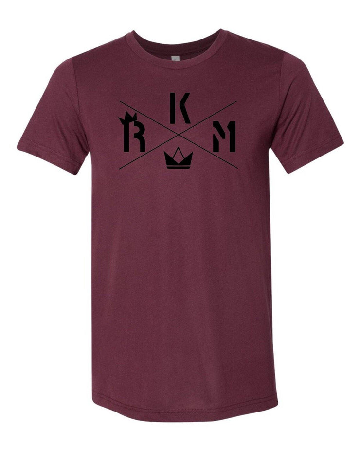 ATHLETIC FIT TEE - BURGUNDY - REP KINGS MOVEMENT